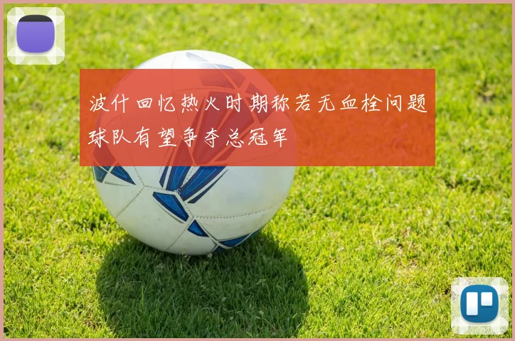 波什回忆热火时期称若无血栓问题球队有望争夺总冠军